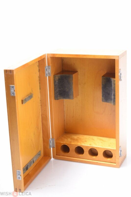 ✅ Leitz, Zeiss, Pzo, Spencer, Bausch & Lomb? Wood  Microscope Case