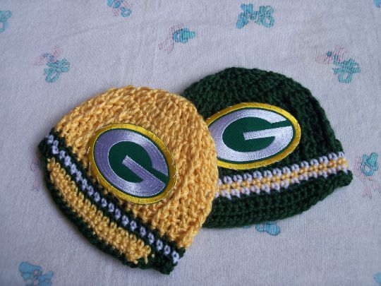 Crochet Green Bay Packers Baby Hat