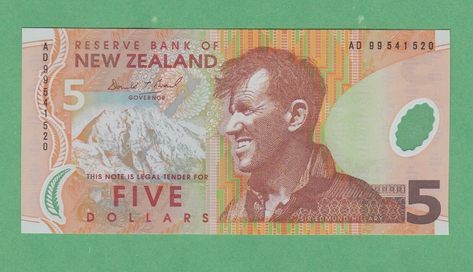 New Zealand  5 Dollar Note  P-185a   Uncirculated
