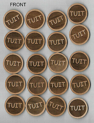 Round Tuit When You Get A Round To It Qty (20) Wood Token Coin