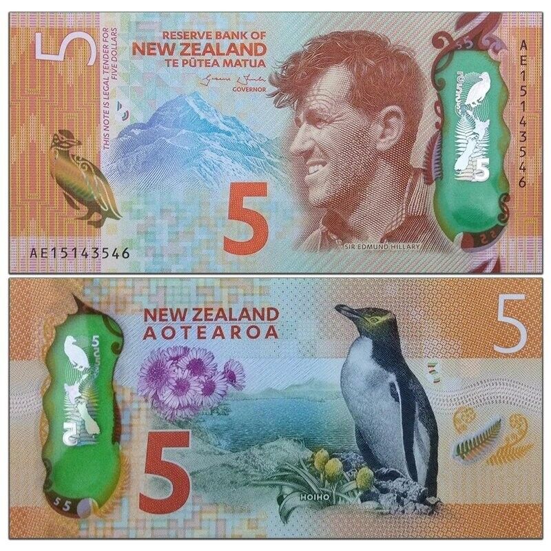 New Zealand 5 Dollars, 2015, P-191, Polymer, Unc