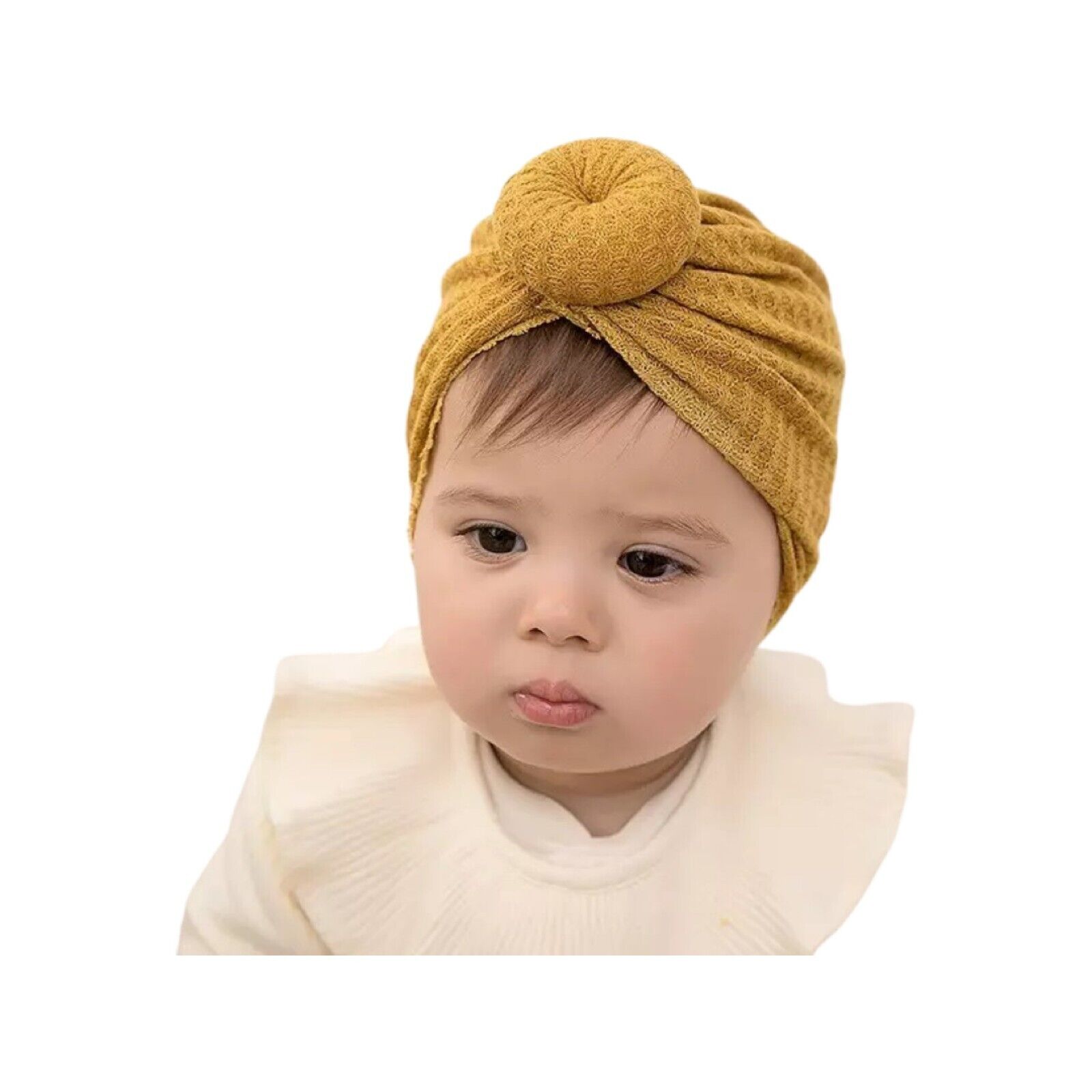 New Children's Hat, Waffle Donuts Baby Pullover,  Indian Hat (pink)