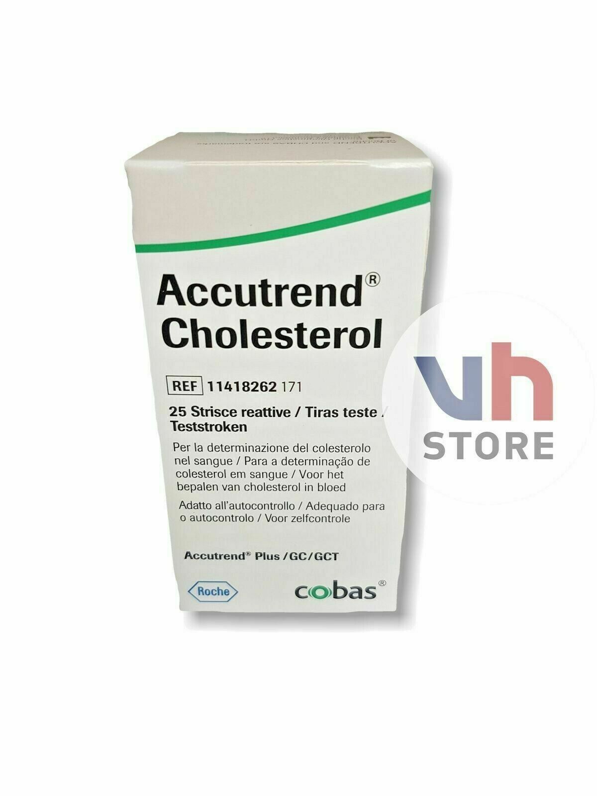 Roche Accutrend Plus 25 Blood Test Strips For Cholesterol Meter Control Ed 2022