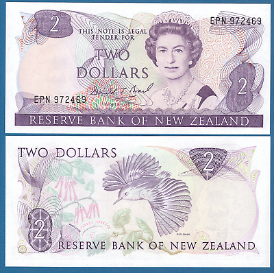 New Zealand 2 Dollars P 170c Unc Nd (1989-1992) Low Shipping! Combine Free P 170