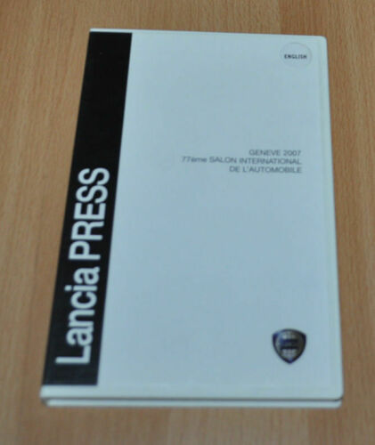 Lancia 2007 Geneva Press Folder Cd-rom Brochure Prospekt