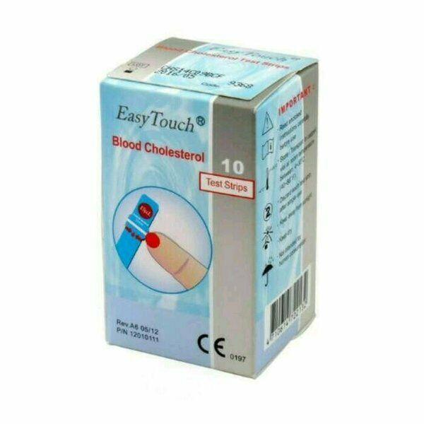 10 Strips (1 Box) Easy Touch Test Strips Blood Cholesterol For Monitor Control