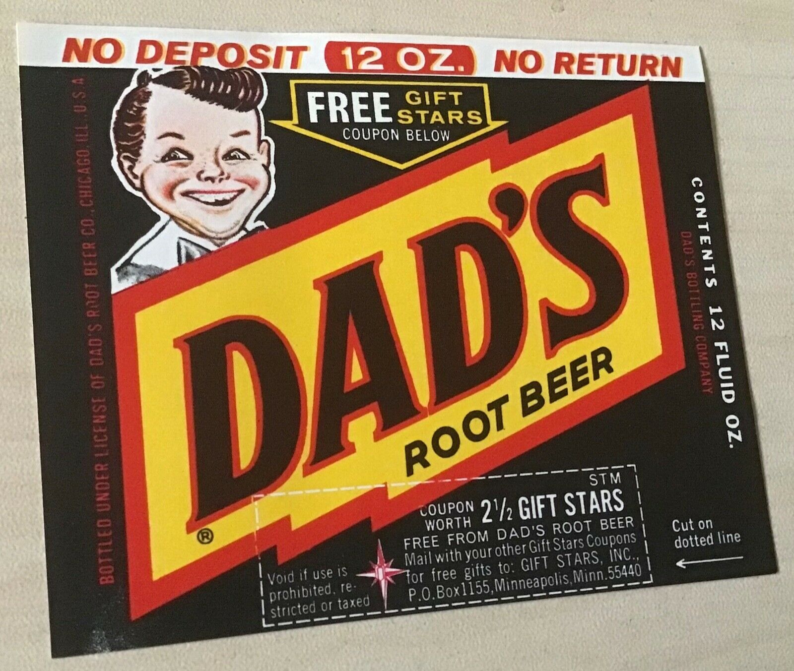Dad’s Rootbeer Label