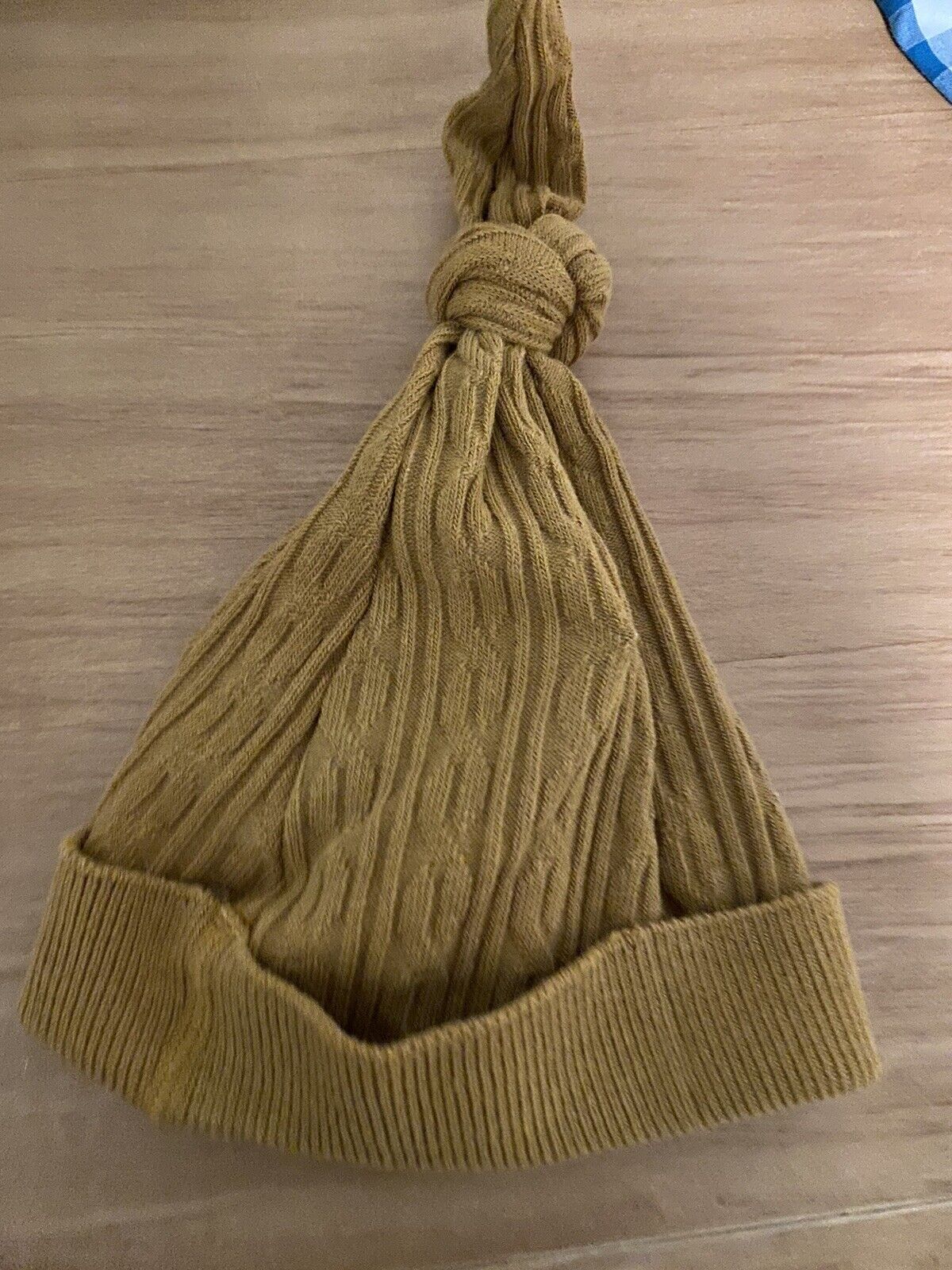 Kate Quinn Cable Knit Beanie. Yellow Gold. Size 2t. Nwt. $24 Retail