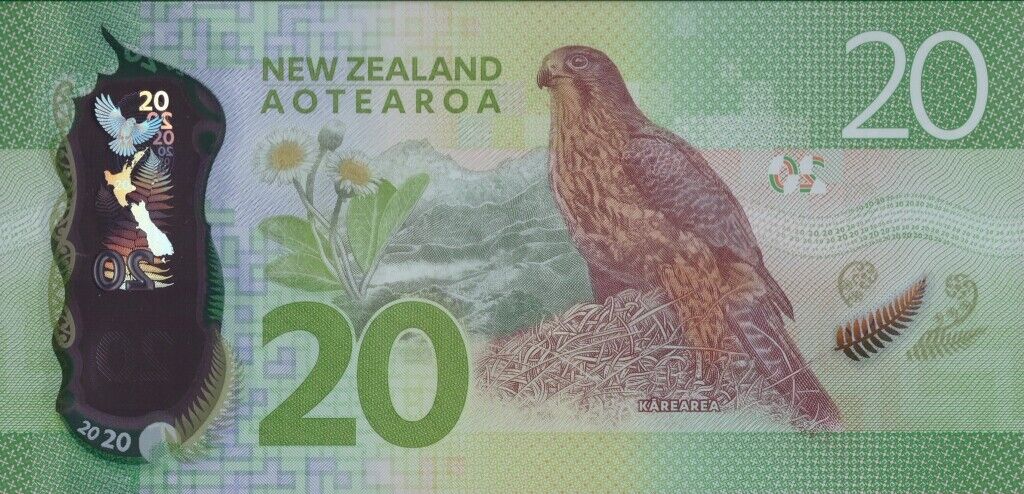New Zealands 20 Dollars 2016 P-193 Unc