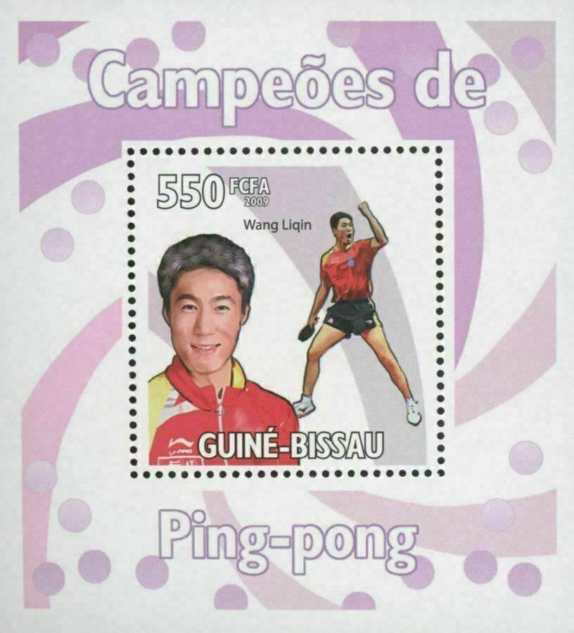 Ping Pong Stamp Sport Champions Wang Liqin Mini Sov. Sheet Mnh