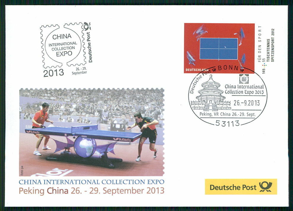 Germany Exhibition-cover 2013 China Beijing Peking Table Tennis Sports /m3338