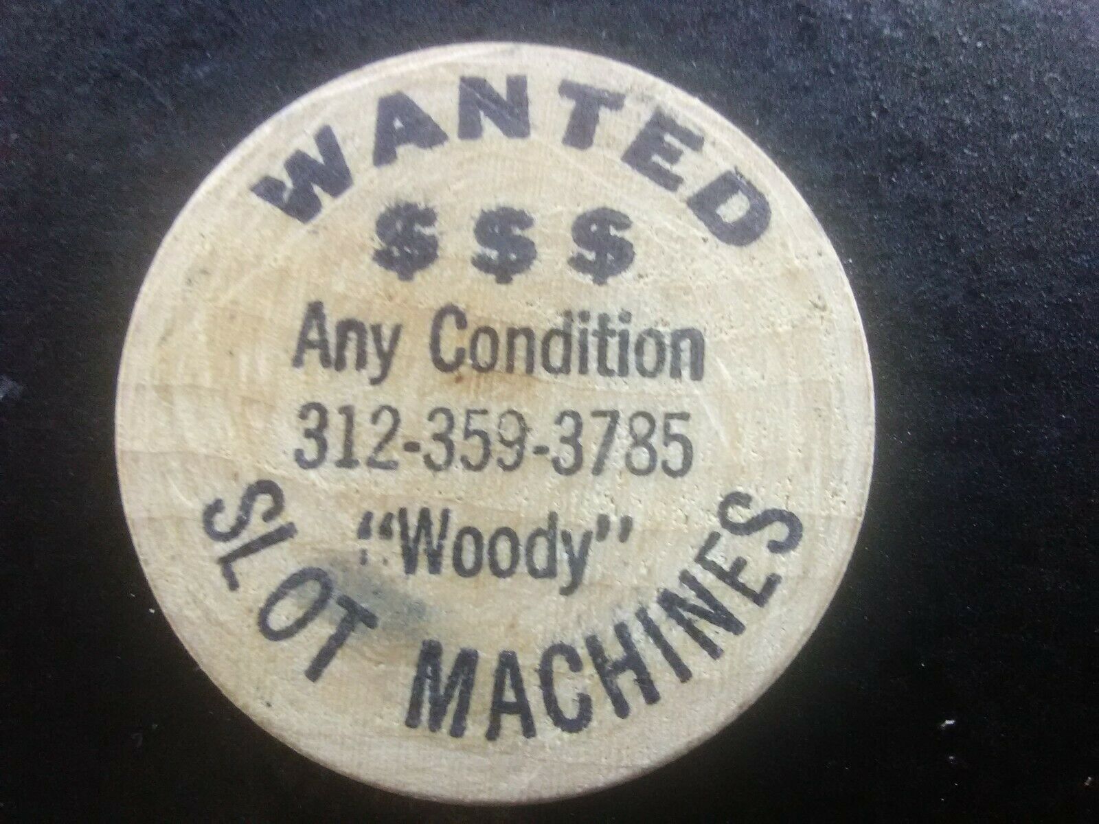 Wanted Slot Machines Hillbilly Clan 47 Las Vegas Nv Wooden Nickel Circulated